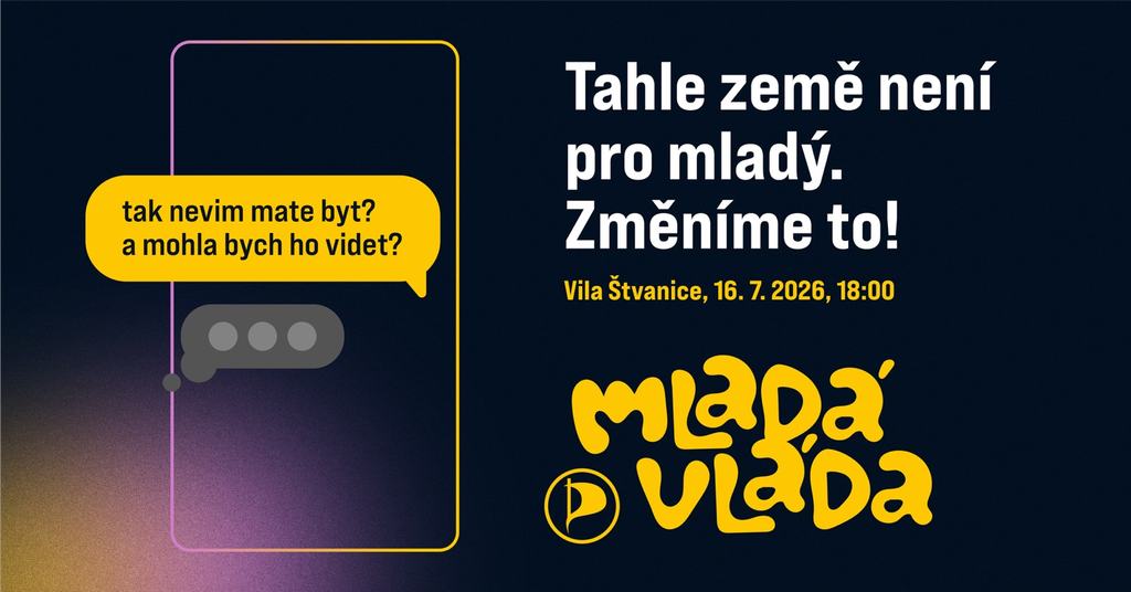 Piráti představí Mladou vládu. Nová generace přichází s vlastní vizí pro Česko